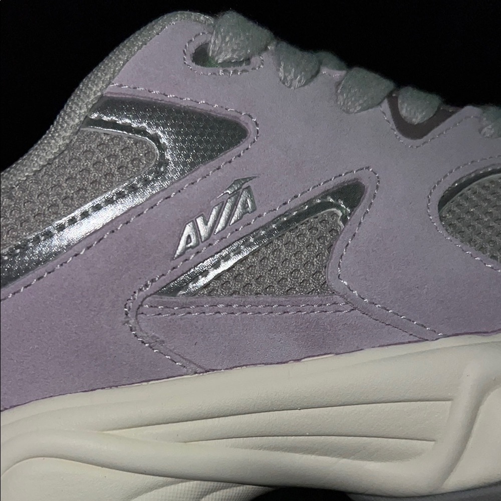 Avia Purple and Silver Athletic Sneakers